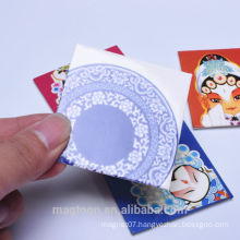personalized wholesale China blue-and-white flower style tourist souvenir tin plate fridge magnets